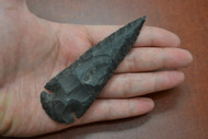 Hand Knapped Agate Stone Spear Arrowhead Point 4" - 4 1/2"