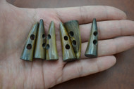 Brown Buffalo Horn Toggle Buttons