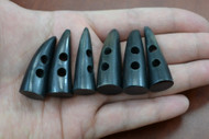 Black Buffalo Horn Toggle Buttons