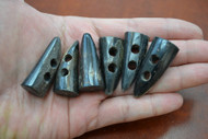 Dark Brown Buffalo Horn Toggle Buttons