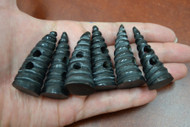 Black Swirl Buffalo Horn Toggle Buttons