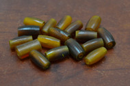 Plain Amber Buffalo Horn Bone Tube Pipe Beads