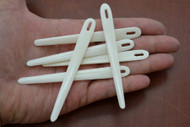 Carved Buffalo Bone Bodkins Needles