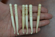 Carved Buffalo Bone Corchet Hooks Sewing Knitting 