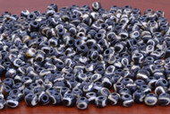 Chocolate Brown Batik Circle Bone Round Beads 6mm