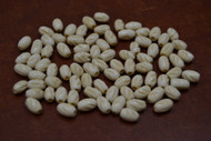 Cream Brown Carved Stripe Bone Tube Beads 9mm