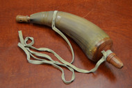Honey Powder Buffalo Horn With Leather Strap