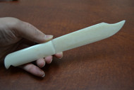 White Carved Buffalo Bone Knife Letter Opener