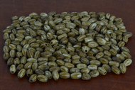 Coffee Brown Carved Stripe Bone Tube Beads 10mm