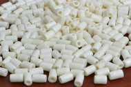 White  Plain Tube Bone Beads 9mm