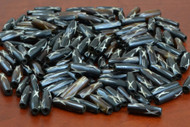 Chocolate Brown Carved Cross Bone Tube Beads 19mm