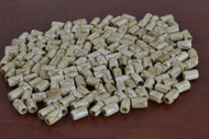 Coffee Brown Carved Cross Buffalo Bone Tube Beads 7mm