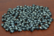 Chocolate Brown Spotted Stripe Mud Bone Tube Beads 6mm