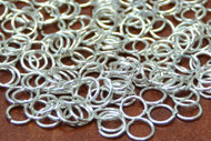 250 Pcs Silver Plated Round 6mm Jump Rings Open 1oz