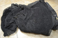 Black Authentic Used Decorative Nautical Fishing Net 24' x 6'
