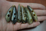 Dark Honey Buffalo Horn Toggle Buttons