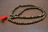 Brown Wood Tibetan Buddhish Mala Prayer Beads 10mm