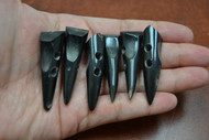 Plain Black Buffalo Horn Toggle Buttons