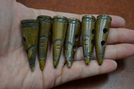 Carved Brown Buffalo Horn Toggle Buttons