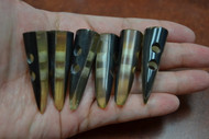 Half Plastic & Buffalo Horn Toggle Buttons