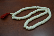 White Round Tibetan Buddhish Bone Mala Prayer Beads 10mm