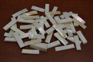 White Rectangle Mother of Pearl Shell Blanks