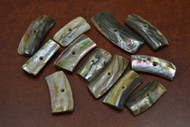 12 Pcs Drilled Hole Abalone Shell Charms