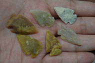 Small Brown Agate Stone Spearpoint Arrowheads 1" - 1 1/2"