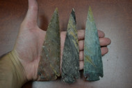 Agate Stone Spearhead Arrowhead Points 5" - 5 1/2"