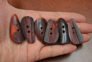 Drip Red Buffalo Horn Toggle Buttons