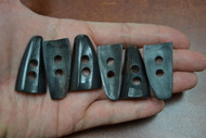 Drip Black Buffalo Horn Toggle Buttons