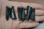 One Hole Black Buffalo Horn Toggle Buttons