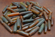 180+ Pcs Amber Buffalo Horn Tube Beads