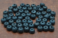 Black Plain Round Bone Beads 8mm