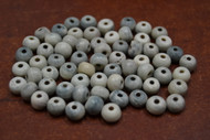 Grayish Plain Round Bone Beads 8mm