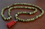Coffee Brown Tibetan Buddhish Buffalo Bone Mala Prayer Beads 10mm