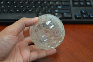 Clear White Reproduction Cracking Glass Float Fishing Ball 3"