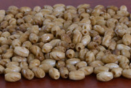 Stripe Carved Coffee Brown Bone Tube Beads 9mm