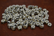 Swirl Wavy Brown Wavy Mud Bone Tube Beads 6mm