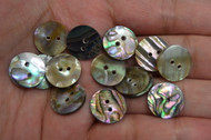 Abalone Shell Sewing Round Buttons 15mm