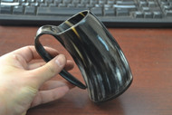 Grayish Buffalo Horn Medieval Ale Drinking Cup 5"