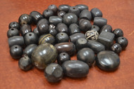 200 Pcs Assort Black Resin Plastic Beads 1/2" - 1 1/4"
