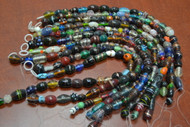 250 Pcs Assort Mult Color Glass Beads 10 Strands 