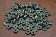 Round Brown Cholocate Plain Disc Bone Beads 10mm