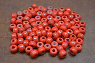 100 Pcs Red Pony Crow Glass Beads