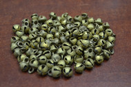100 Pcs Belly Dance Solid Brass Jingle Bells 6mm