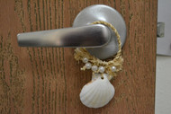 White Irish Seashell Hanger Door Bottle Beach Decor