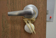 Assort White Seashell Hanger Door Bottle Beach Decor