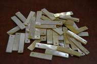 100 Pcs Mother of Pearl Blank Shell Stick Charms