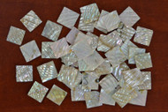 50 Pcs Square Abalone Shell Blank Inlay Material 1/2"